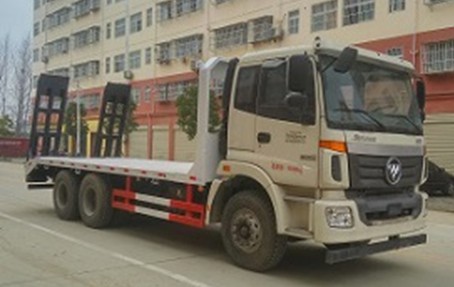 福田歐曼后雙橋平板運(yùn)輸車圖片 福田歐曼后雙橋平板運(yùn)輸車圖片