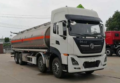 國六東風天龍前四后八鋁合金油罐車圖片
