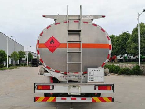 國六東風天龍前四后八鋁合金油罐車圖片