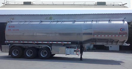 程力威牌CLW9400GSYLV型鋁合金食用油運(yùn)輸半掛車